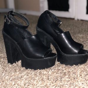 Forever 21 Black Platforms